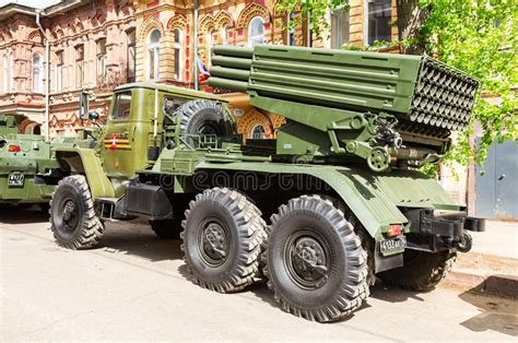 Bm 21 Grad 122 Mm Multiple Rocket Launcher Editorial Photo Image Of