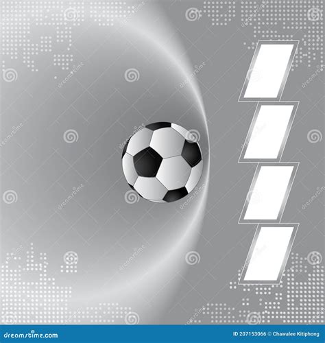 Fondo Del Equipo De Fútbol Semifinal Juego De Plata Ilustración del