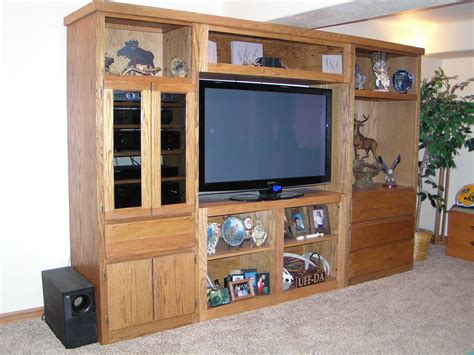 Rustic Unfinished Entertainment Centers For Flat Screen Tvs Oak Design