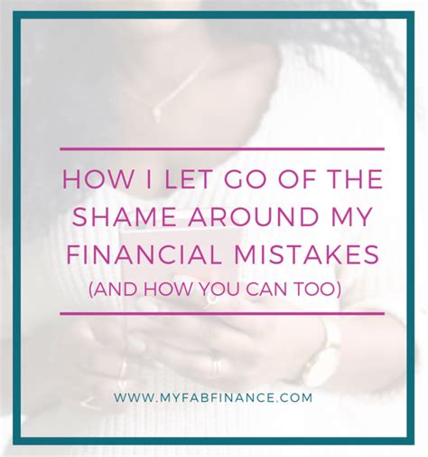 shame   financial mistakes