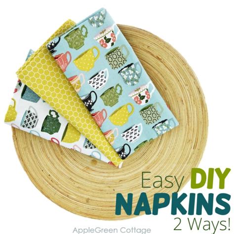 Diy Cloth Napkins Easy Ways To Sew Them Quickly