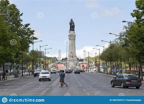 Monument To The Marquis Of Pombal In Lisbon Editorial Image Image Of