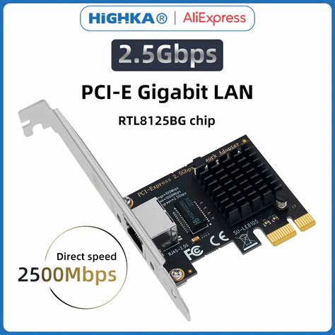 Carte R Seau PCI Express Gigabit Ethernet RTL8125BG 10 100 2500Mbps 2