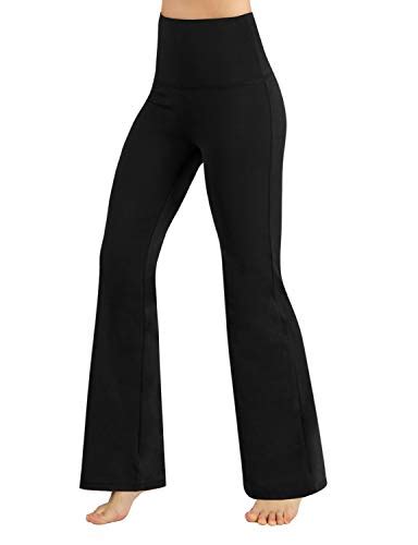 Ododos Women S High Waist Boot Cut Yoga Pants Tummy Control Workout Non