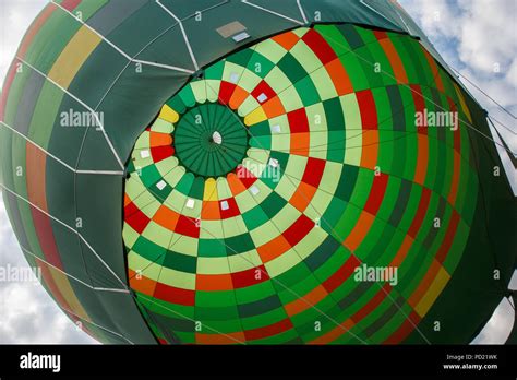 Hot Air Balloon Preparing For Flight Stock Photo Alamy