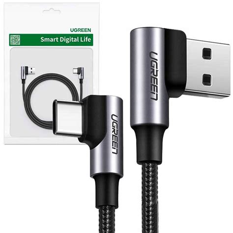 UGREEN MOCNY KABEL PRZEWÓD USB USB C TYP C 3A QC3 0 1m SZYBKIE