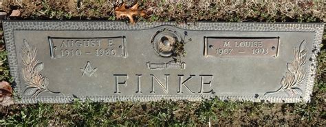 August E Finke Find A Grave Memorial