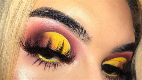 Easy Yellow And Brown Nude Cut Crease Tutorial Tia Shea Youtube