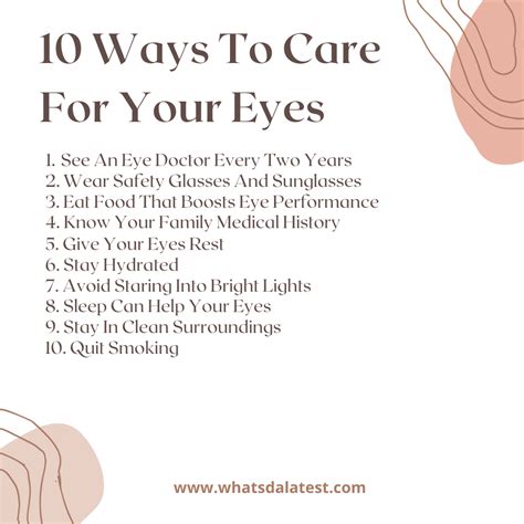 How To Care For Your Eyes Daily 10 Valuable Tips Whatsdalatest