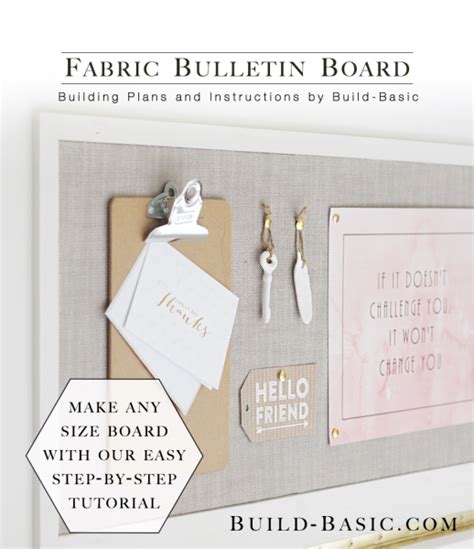 Build A Fabric Bulletin Board Build Basic