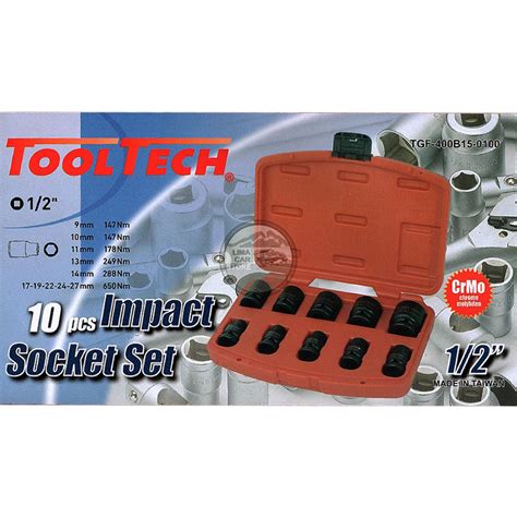 Ripley Set Dados Tooltech Piezas Impacto Corto Mm