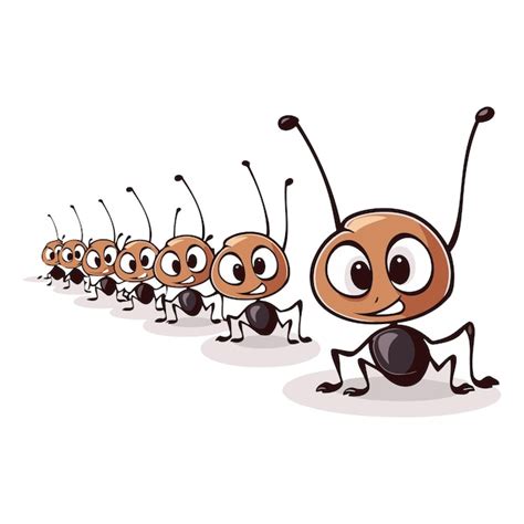 Premium Vector Ants And Small Ants Cartoon Vector Illustration On