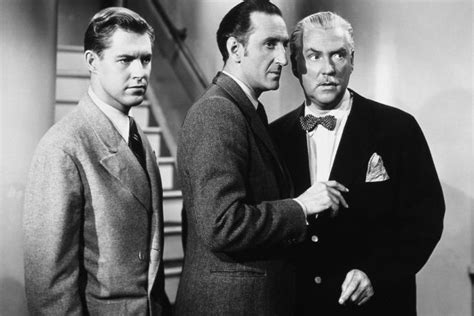 Leslie Vincent Basil Rathbone And Nigel Bruce In Pursuit To Algiers