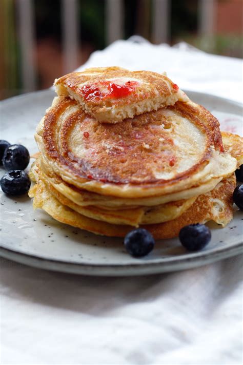 Rezept Fluffige Buttermilch Pancakes Mit Dinkelmehl