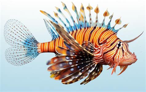 Premium Ai Image Lionfish Isolated On Transparent Background