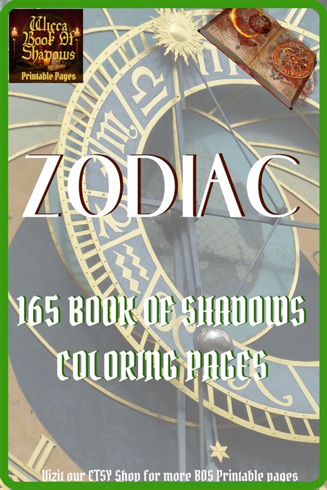 Celestial Lovers Journal Zodiac Wheel For Beginner Spiritual Etsy Book Of Shadows