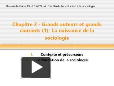 PPT Chapitre 2 Grands Auteurs Et Grands Courants 1 La Naissance