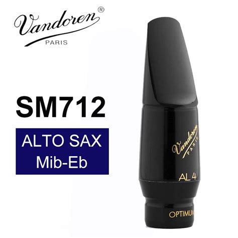 Boquilla para saxofón Alto serie Optimum AL4 Vandoren SM712 de Francia