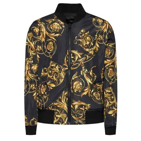 Áo Khoác Versace Jeans Couture Bomber Striuke Print Garland 72GAS4D7