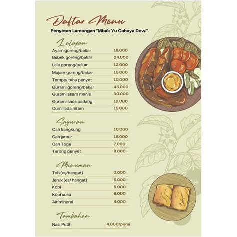 Jual Jasa Desain Daftar Menu Makanan Dan Minuman Shopee Indonesia