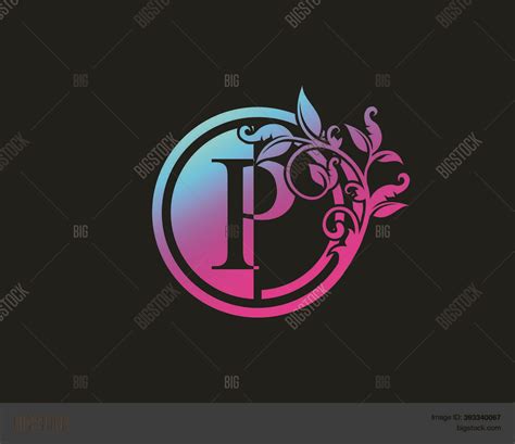 Circle P Letter Vector And Photo Free Trial Bigstock