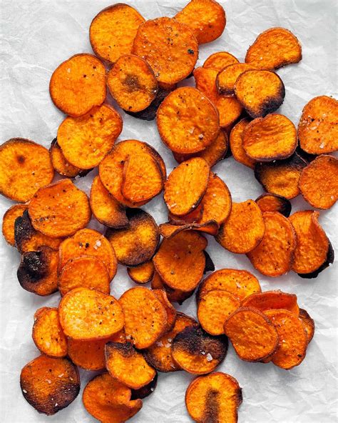 Oven Roasted Sweet Potato Chips Recipe Deporecipe Co