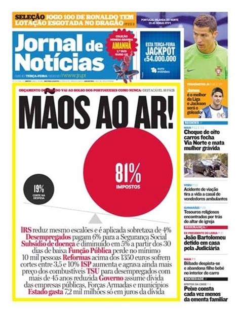 J Leu O Jn De Hoje Espreite A Capa Editorial