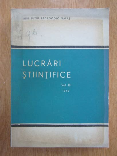 Ioan Brezeanu Lucrari Stiintifice Volumul Cump R