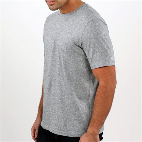 Men S Grey T Shirt Melange Grey Cotton T Shirts Retro Red