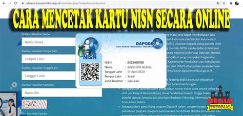 Cara Melihat Dan Mencetak Data Nomor Induk Siswa Nasional Atau NISN