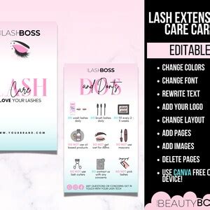 Eyelash Extensions Editable Training Manual Classic Lash Manual