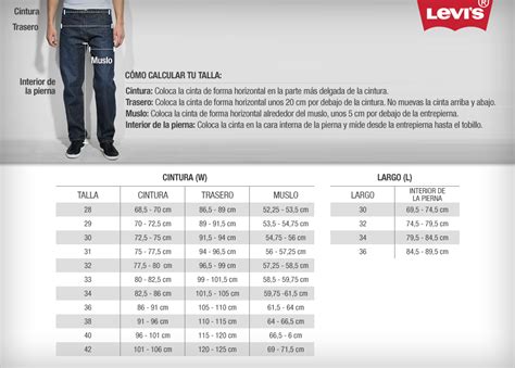 Equivalencia Tallas Pantalones Levis Atelier Yuwa Ciao Jp