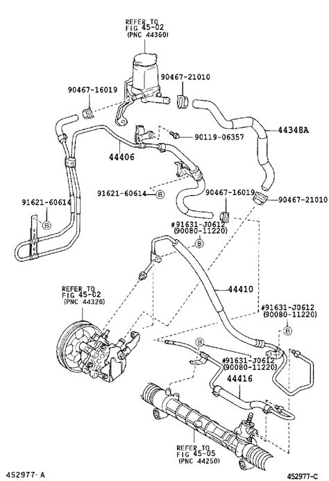 Power Steering Tube Toyota Corolla Zze North America