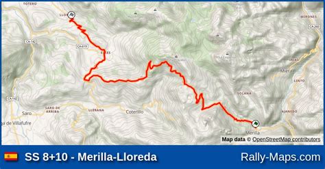 Ss Merilla Lloreda Stage Map Rallye Blendio Cristian L Pez