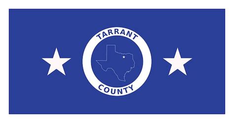 Bandera De La Imagen Vectorial Del Condado De Tarrant Texas Vector