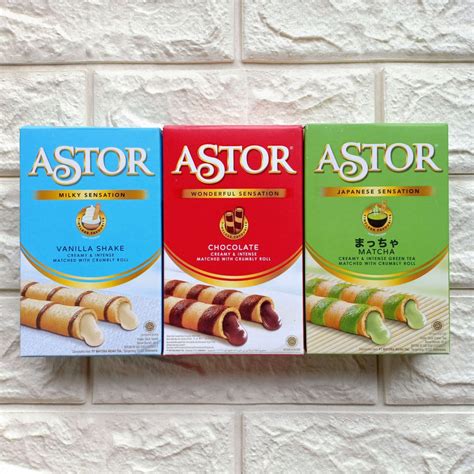 Jual Astor Wafer Roll Stick Stik 40gr Chocolate Vanilla Matcha Coklat