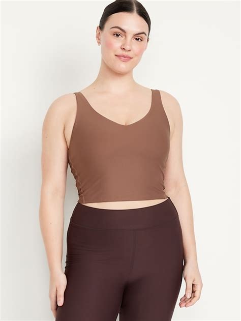 Light Support PowerSoft Longline Sports Bra Old Navy