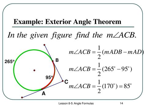 Lesson 8 5 Angle Formulas Ppt Download