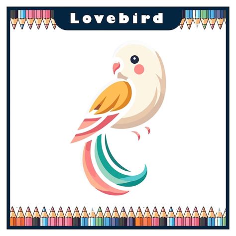 Premium Vector Lovebird Vector Design With Beautiful Colors