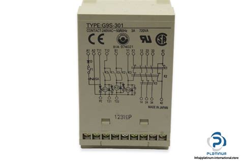 Omron G9s 301 Safety Relay Unit Platinum International