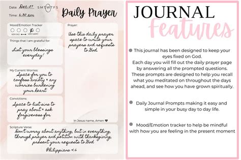 30 Day Prayer Journal Challenge Prayer Journal Gratitude Journal