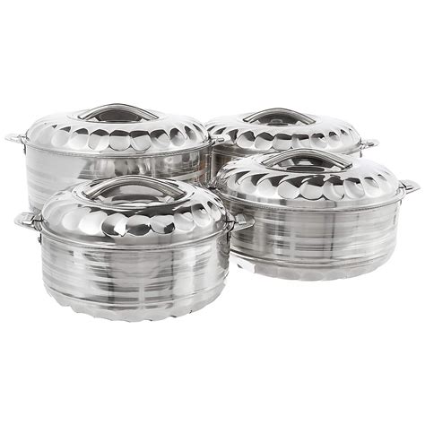 Vinod 4 Piece Insulated Casserole Food Warmer Cooler Hot Pot Gift Set 4000mL 5000mL 7500mL