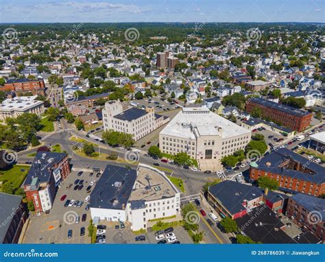 Lynn Historic City Center Aerial View Ma Usa Stock Image Image Of Houses Downtown 268786039