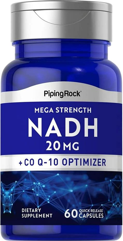 Amazon NADH Supplement 20mg 60 Capsules Health Household