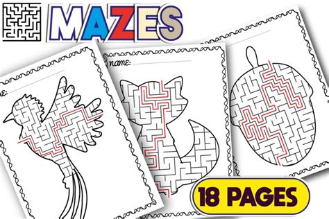 Mazes Puzzle Book for Kids with Solutions | Maze (2278934)