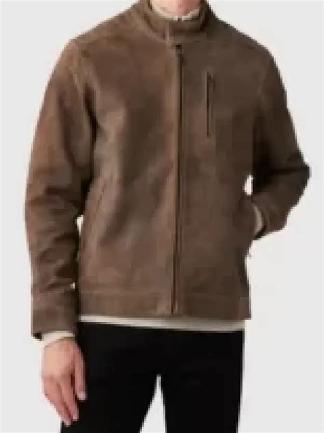 Mens Brown Suede Biker Jacket Jackets Junction