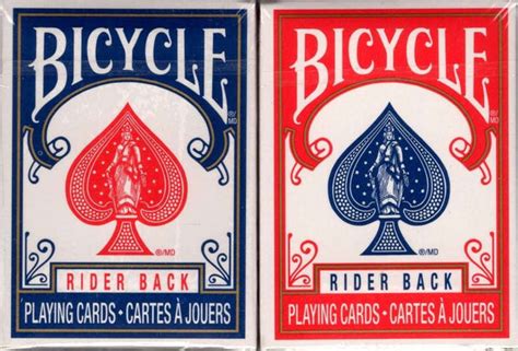 Mini Bicycle Rider Back Playing Cards - 2 Deck Set – PlayingCardDecks.com