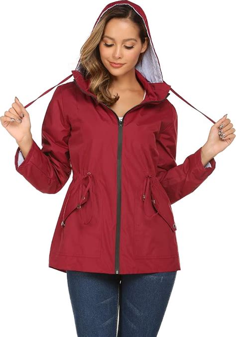 Amazon ZHENWEI Sport Rain Jacket Women Ultralight Breathable Quick