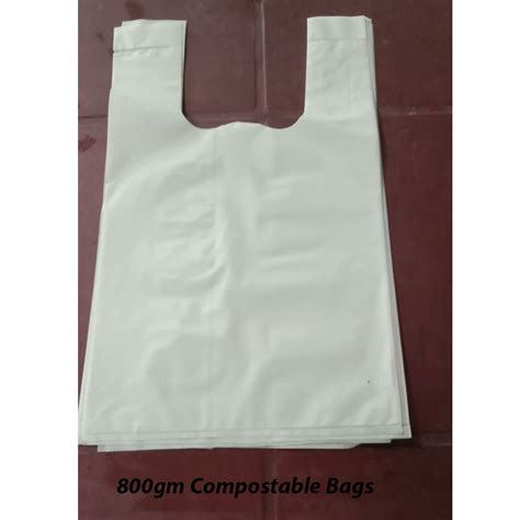 W Cut Plain Gm Compostable Bags Size In Inches Inch At Kg