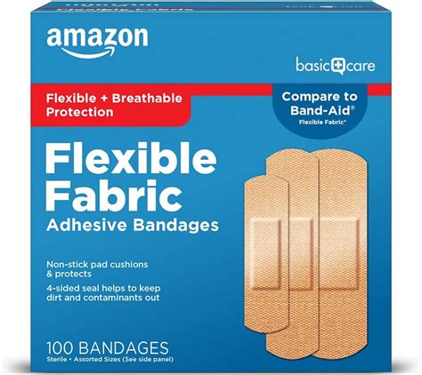 Amazon Band Aid Brand Tru Stay Sheer Strips Adhesive Bandages For